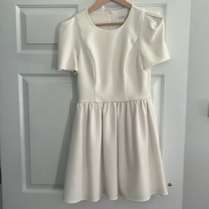 Black halo cream dress